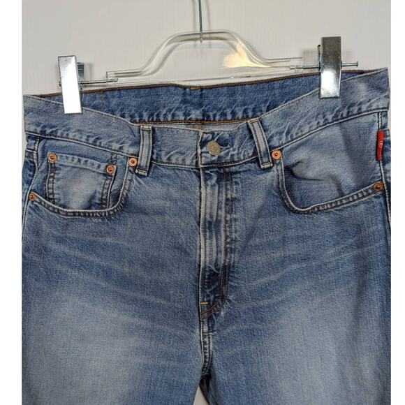 Denimist Boyfriend Jeans Straight Leg Light Wash Distressed Denim 100% Cotton 28 - Picture 3 of 12